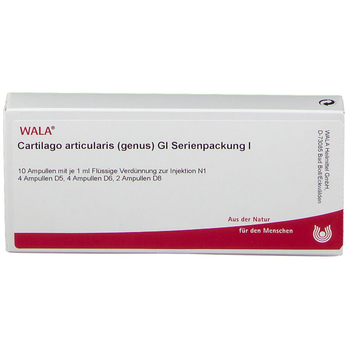 WALA® Cartilago articularis genus Gl Serienpackung 1 Ampulle