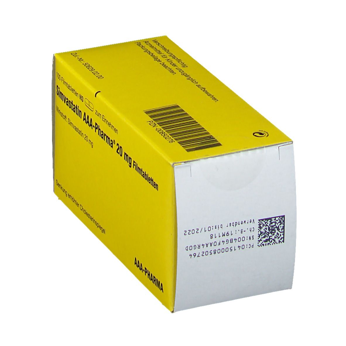 Simvastatin 20 AAA-Pharma Filmtabletten 100 St