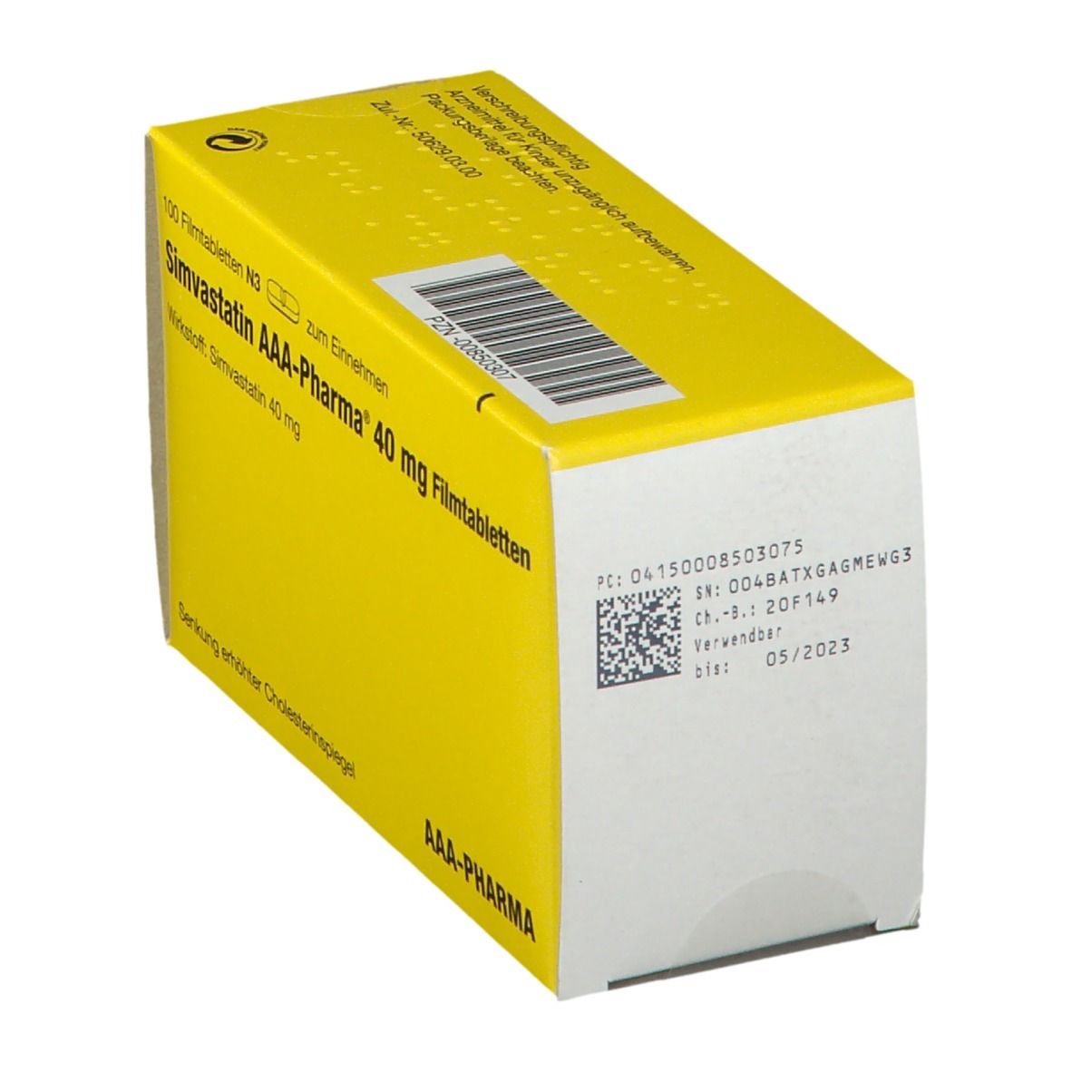 Simvastatin 40 mg AAA-Pharma Filmtabletten 100 St