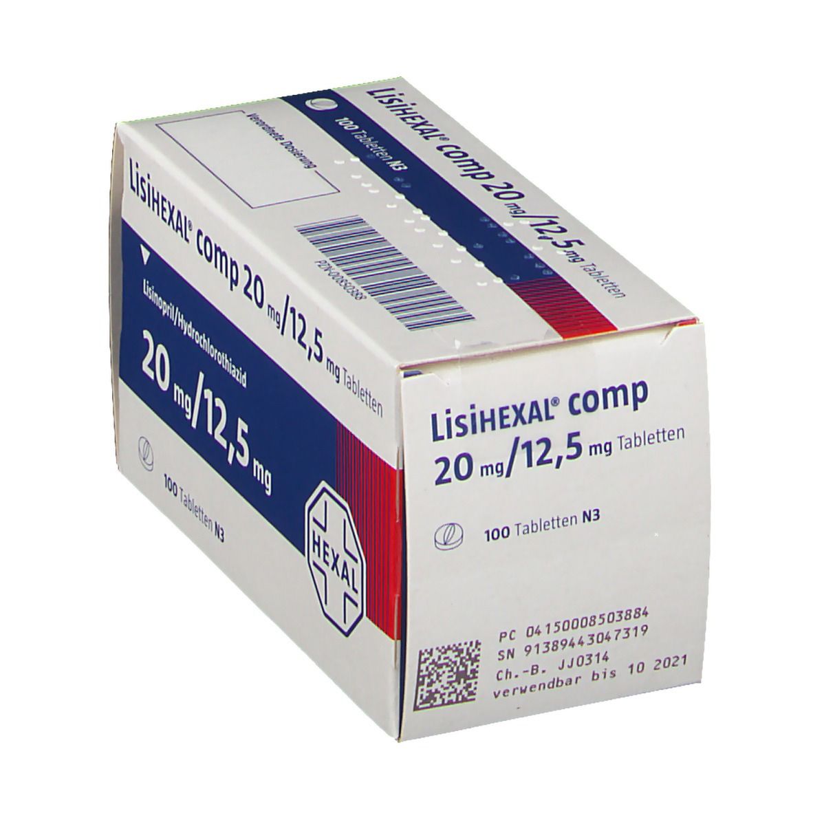 Lisihexal comp. 20 mg/12,5 mg Tabletten 100 St