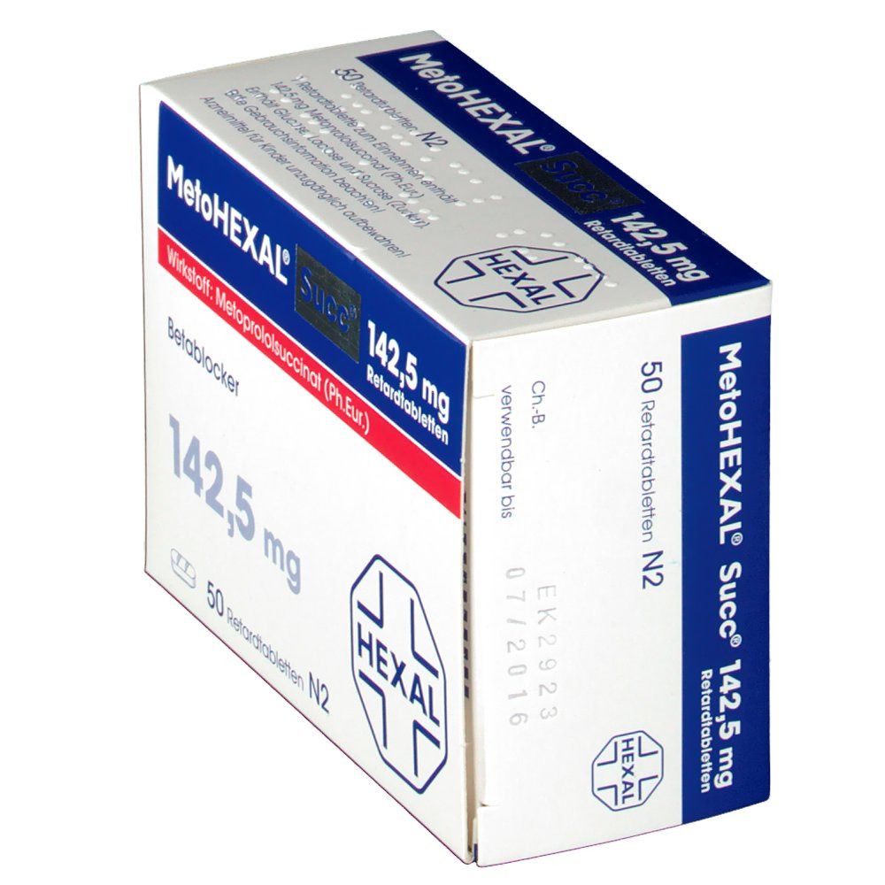 Metohexal Succ 142,5 mg Retardtabletten 50 St Retard-Tabletten