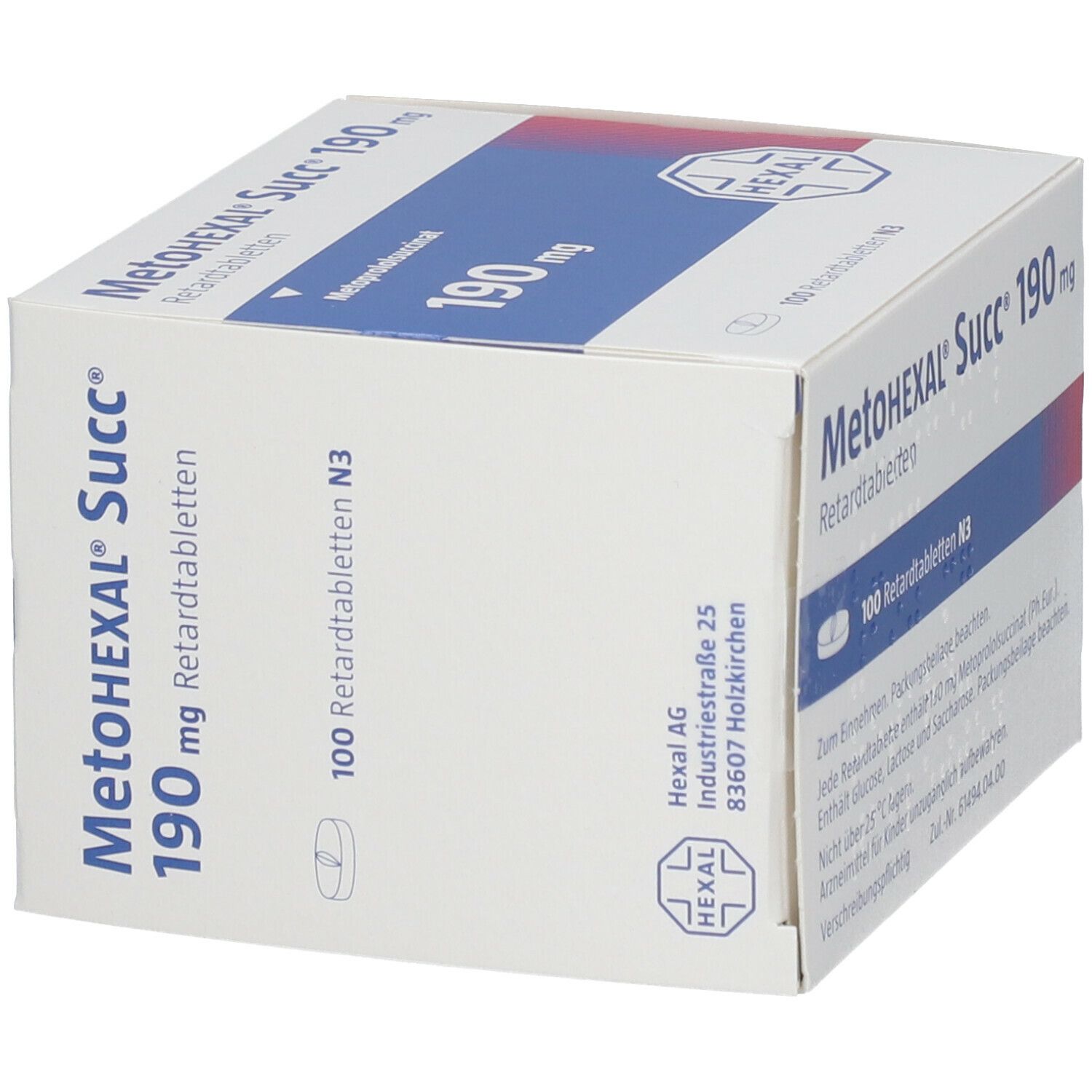 Metohexal Succ 190 mg Retardtabletten 50 St Retard-Tabletten