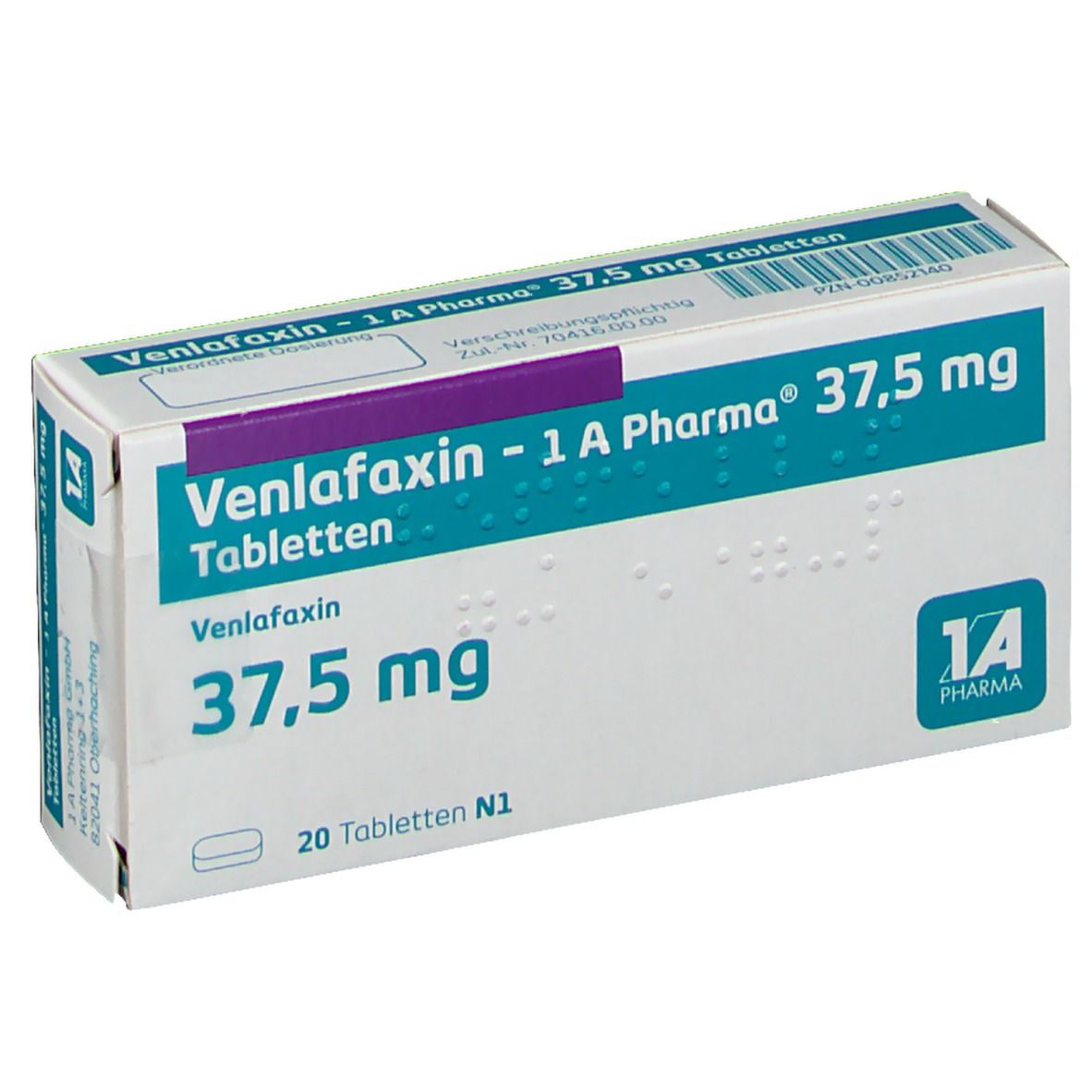 Venlafaxin - 1 A Pharma® 37,5 mg