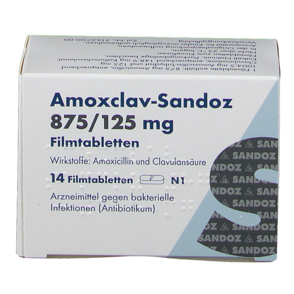Amoxclav-Sanddoz 875/125mg Filmtabletten