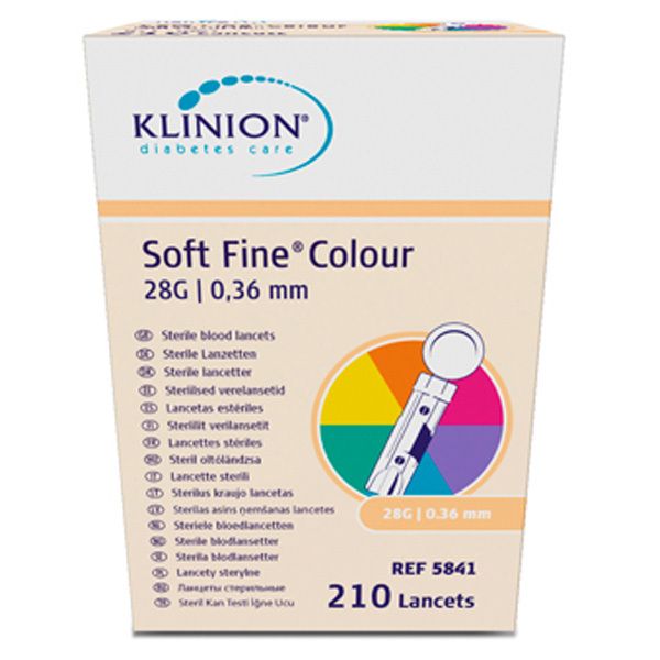 Klinion Soft fine colour Lanzetten 28 G