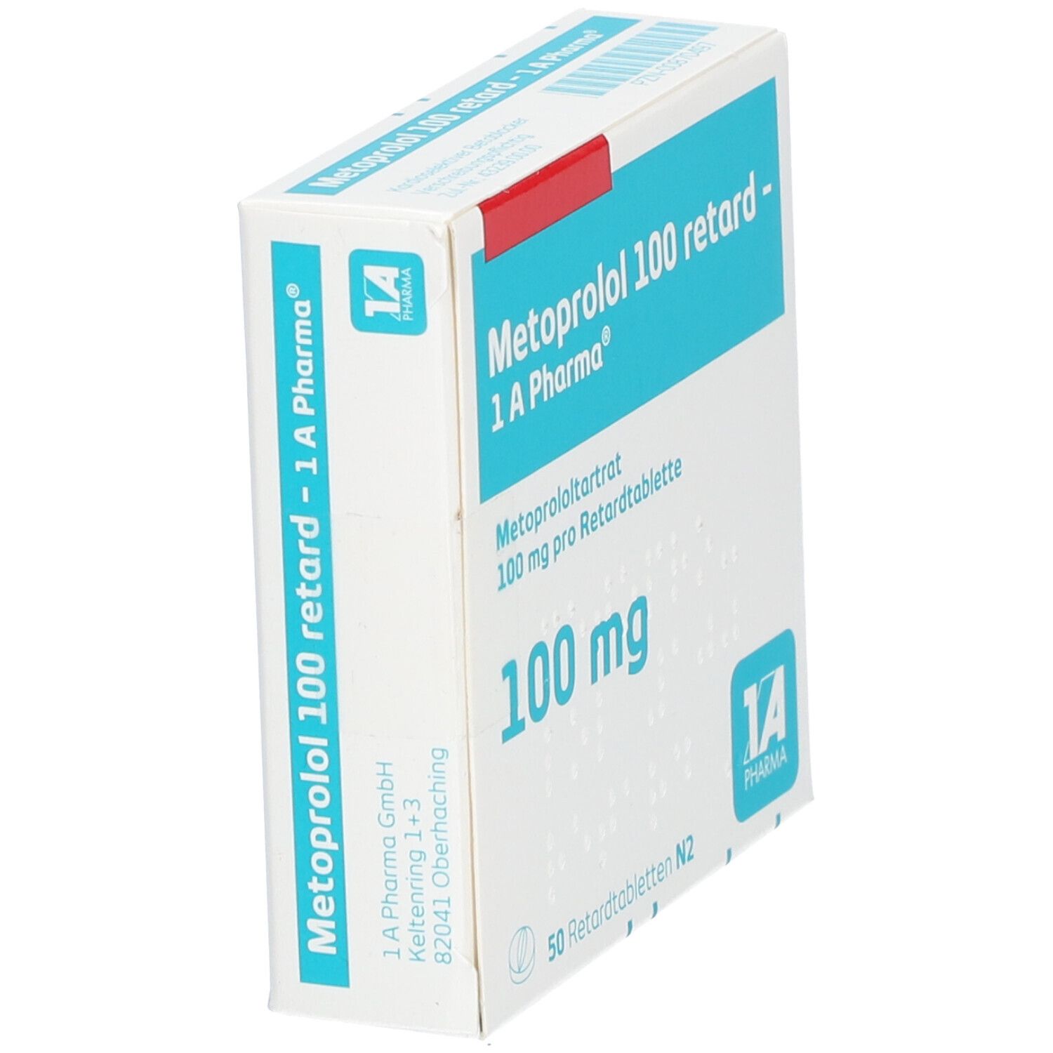 Metoprolol 100 retard-1A Pharma Tabl. 25 St Retard-Tabletten