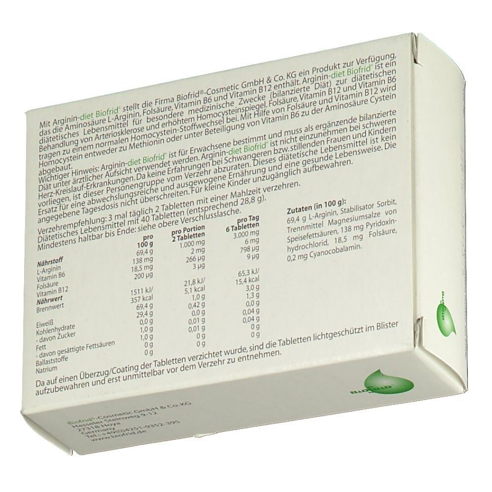 Arginin-diet Biofrid
