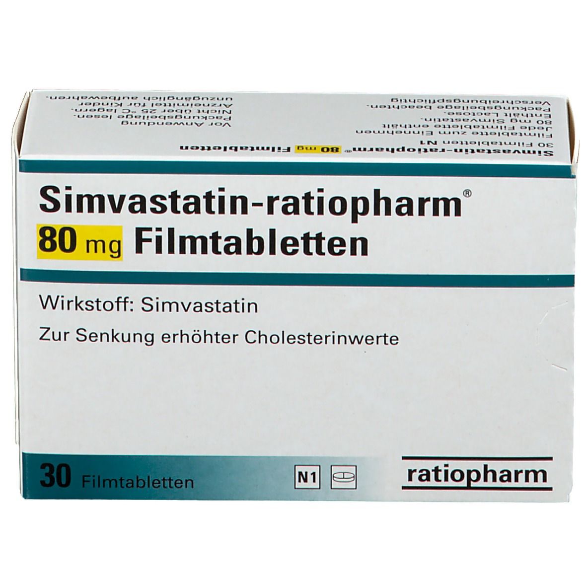 Simvastatin-ratiopharm® 80 mg