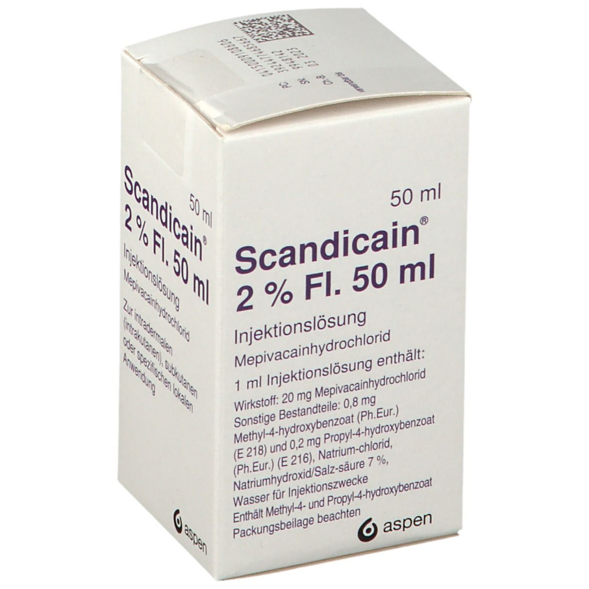 Scandicain 2% Flasche Injektionslösung 50 ml