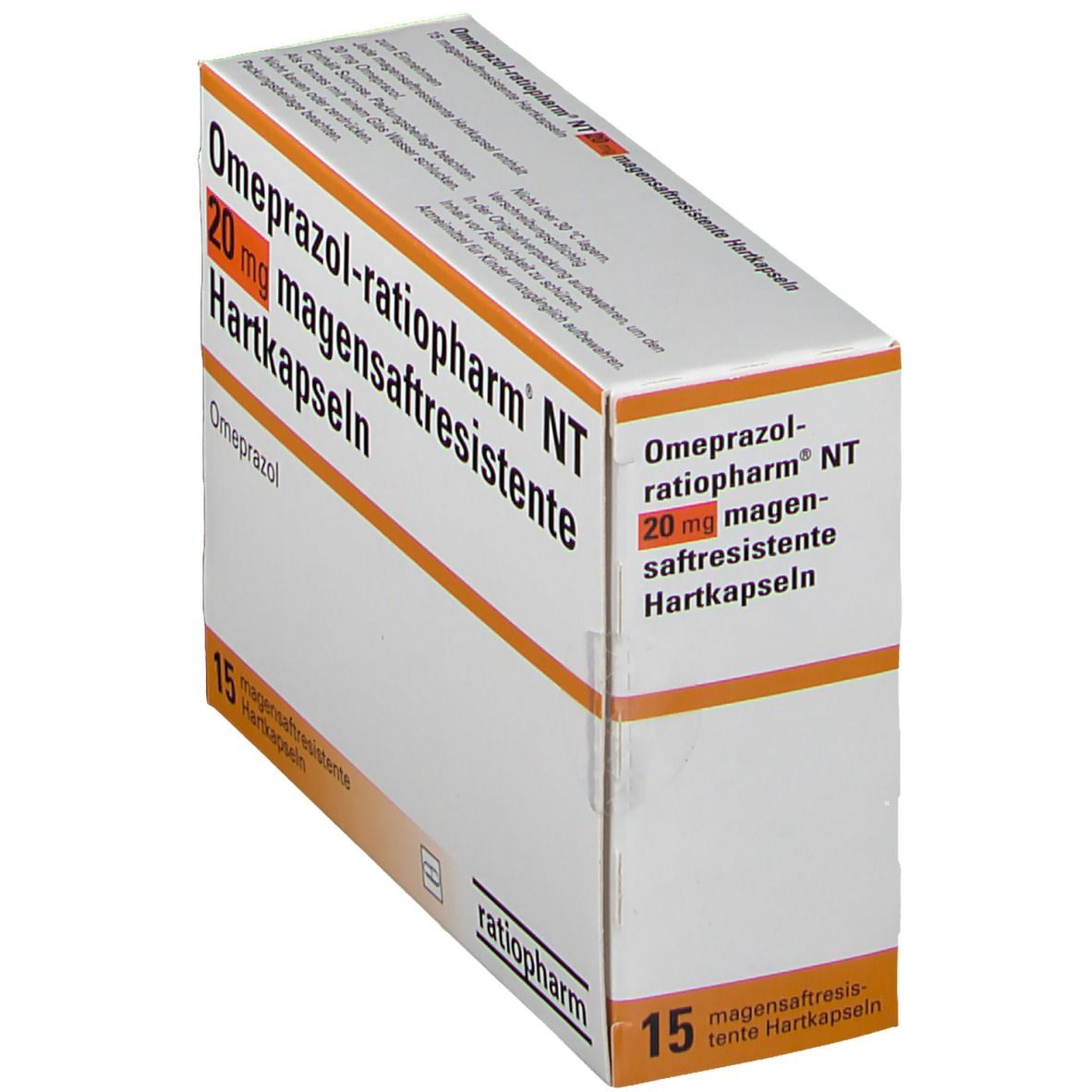 OMEPRAZOL-ratiopharm NT 20 mg magensaftr.Hartkaps. 15 St Kapseln magensaftresistent