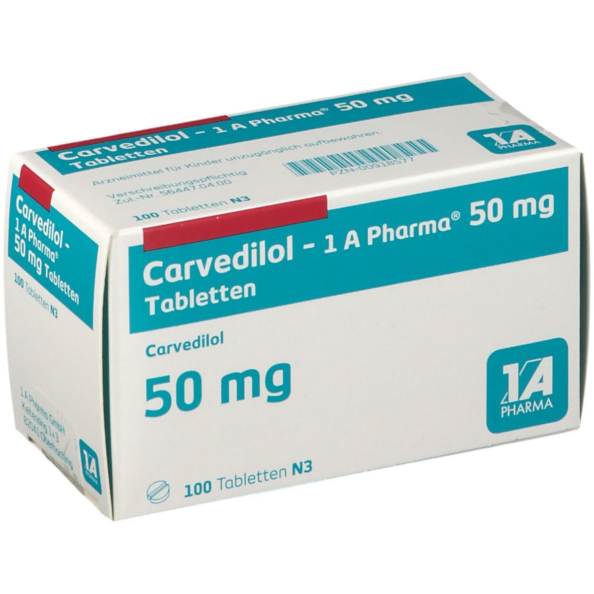 Carvedilol 1A Pharma® 50Mg