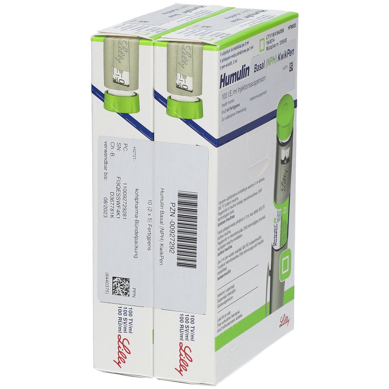 Humulin Basal NPH KwikPen Injektionssuspension 10 St