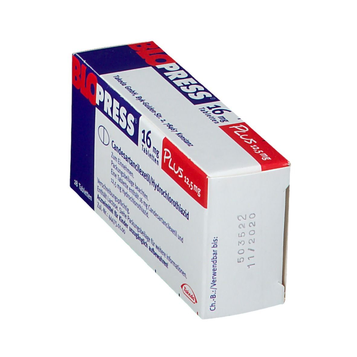 Blopress® 16 mg Plus 12,5 mg
