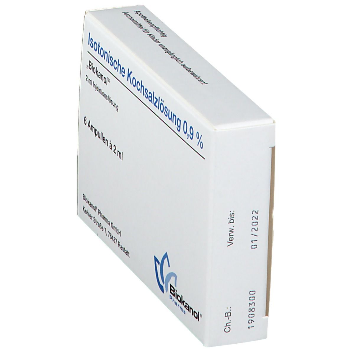 Isotonische Kochsalzlösung 0,9% Biokanol Ampullen 6x2 ml