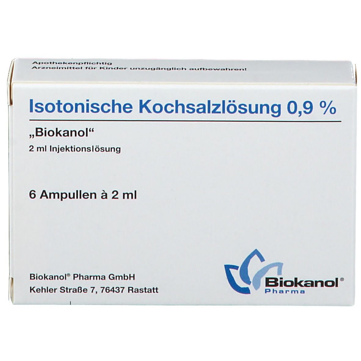 Isotonische Kochsalzlösung 0,9 % Biokanol