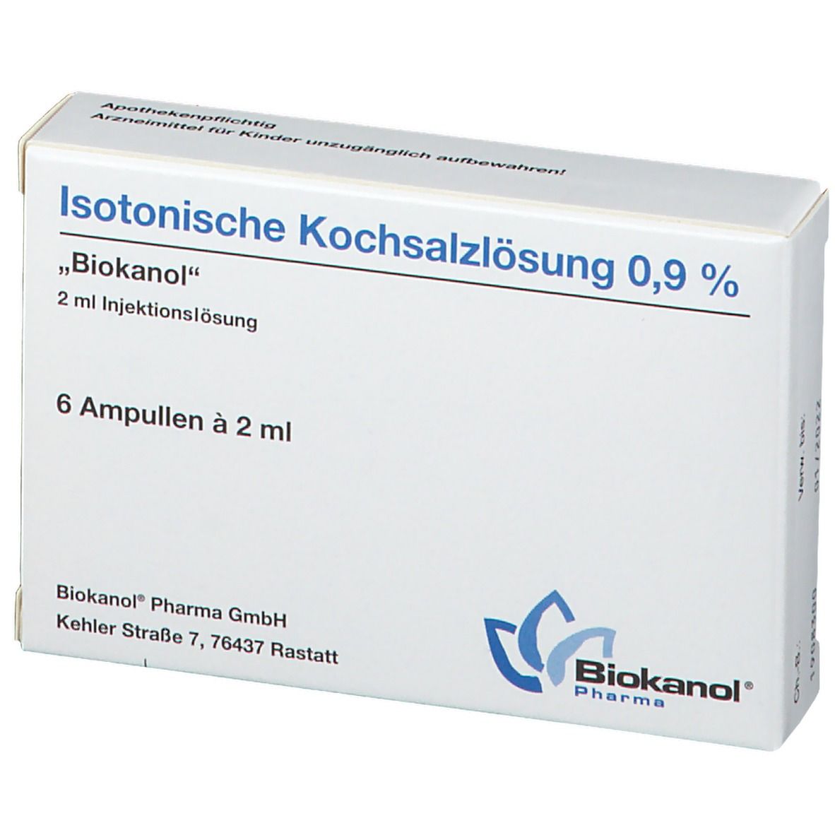 Isotonische Kochsalzlösung 0,9 % Biokanol