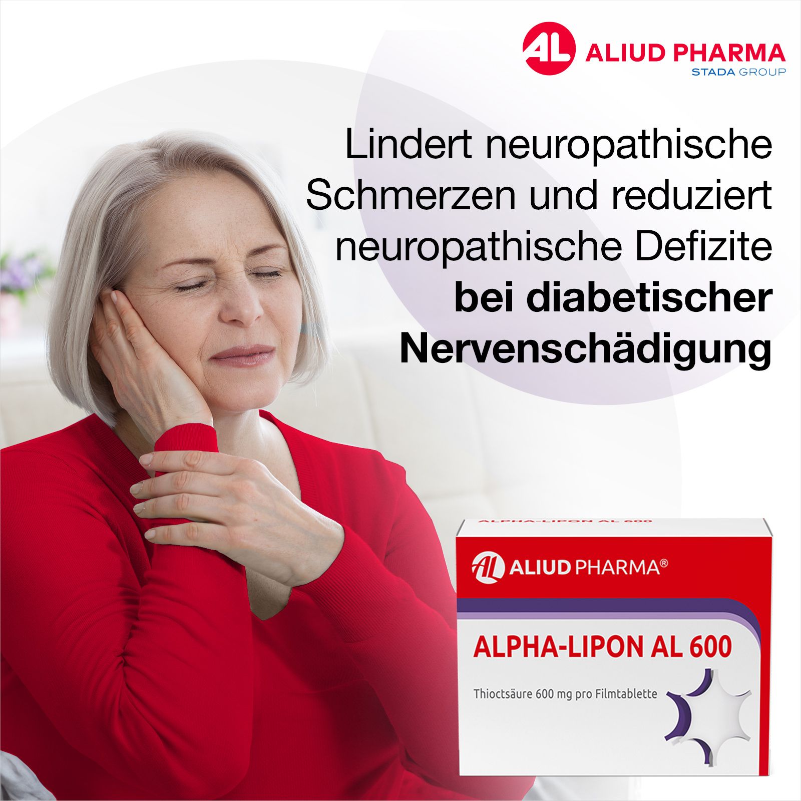 Alpha-Lipon AL 600 für Missempfindungen bei diabetischer Nervenbeschädigung