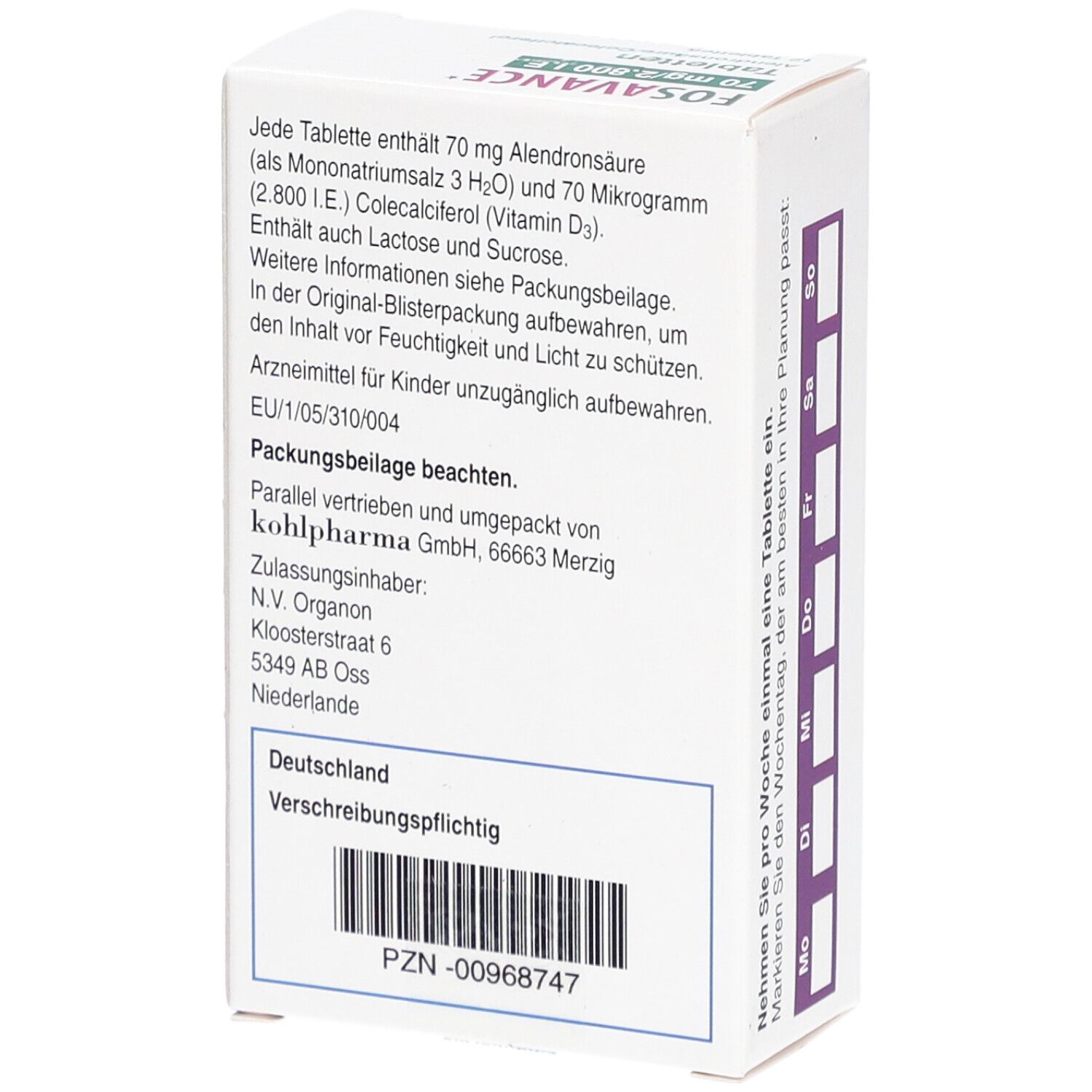 Fosavance 70 mg/2.800 I.E.
