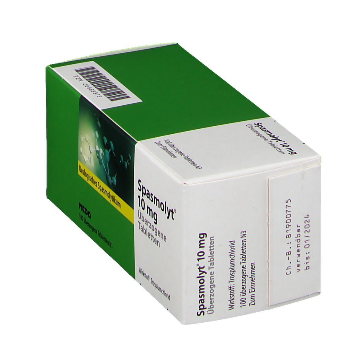 Spasmolyt 10 mg überzogene Tabletten 100 St Überzogene