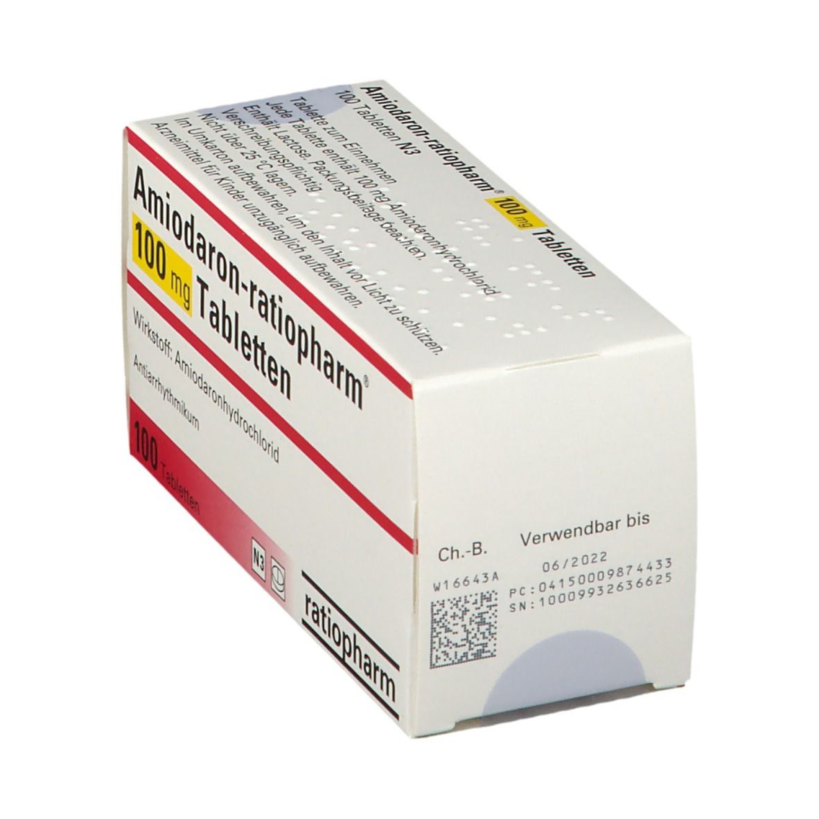 AMIODARON-ratiopharm 100 mg Tabletten St