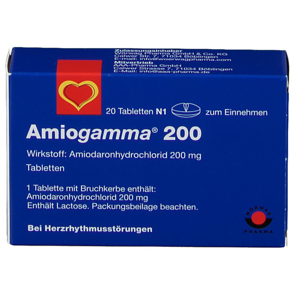 Amiogamma 200 Tabletten 20 St