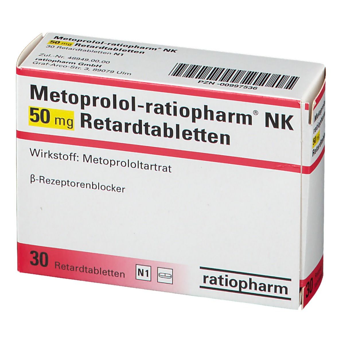 Metoprolol-ratiopharm® NK 50 mg