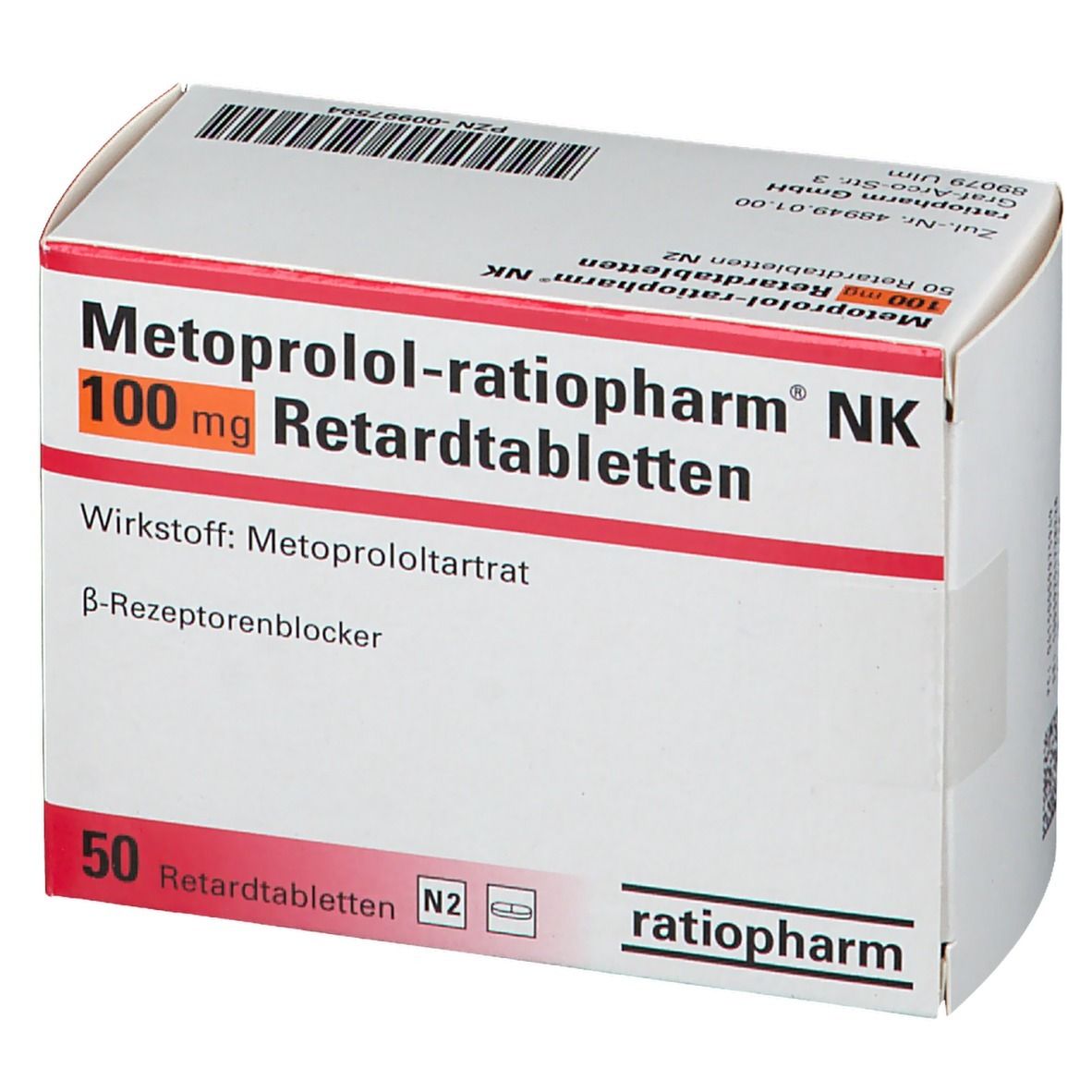 Metoprolol-ratiopharm® NK 100 mg