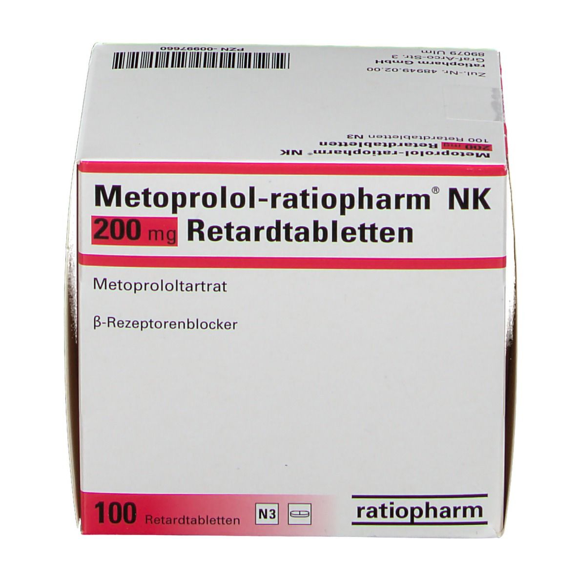 Metoprolol-ratiopharm® NK 200 mg