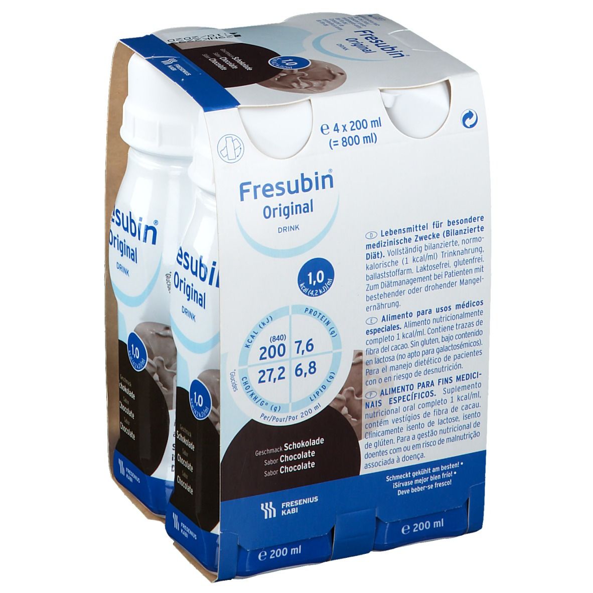 Fresubin® Original Drink Schokolade 4X200 ml Lösung