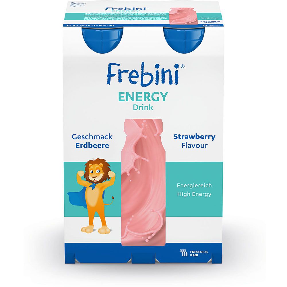 Frebini® Energy Fibre Drink Erdbeere 4X200 ml Flüssigkeit