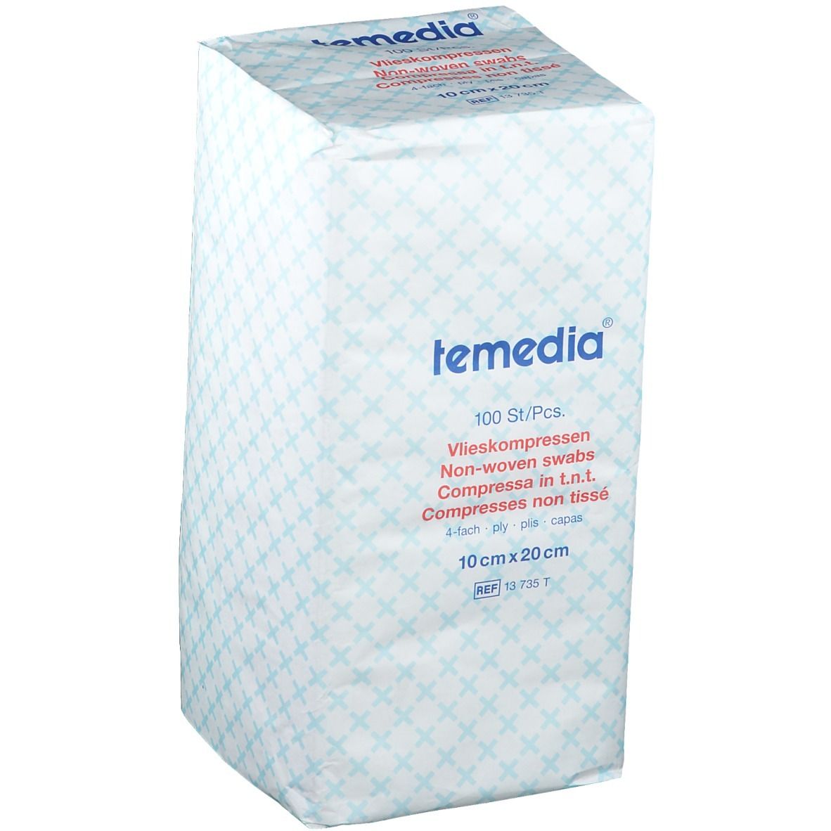 Vlieskompresse 10 x 20 cm 4fach unsteril 100 St Kompressen