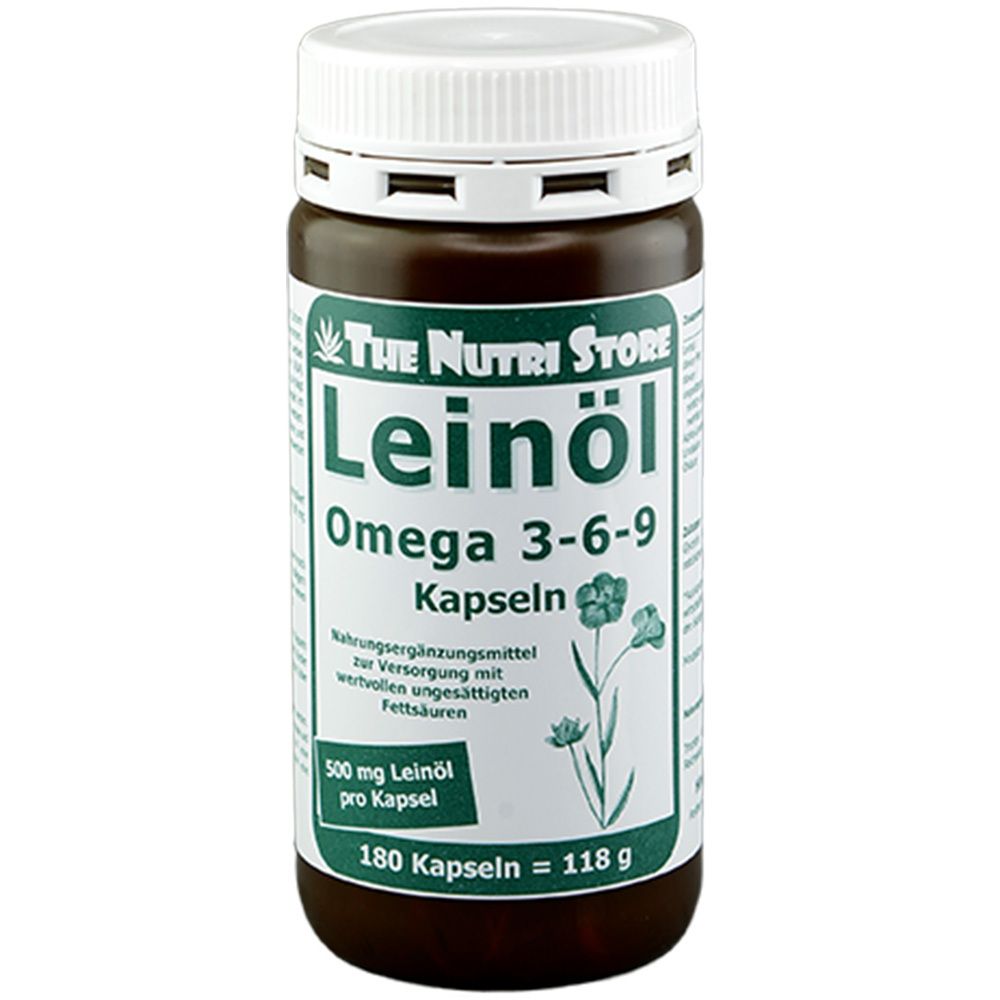 Omega-3-6-9 Leinöl 500 mg 180 St Kapseln