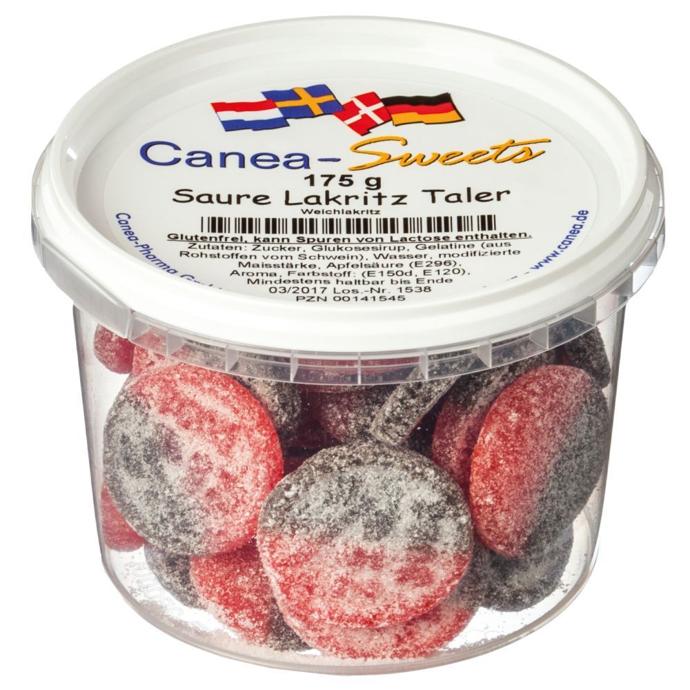 Saure Lakritz Taler 175 g Bonbons