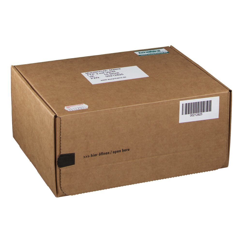 Mundschutz als Halbmaske Ffp3 mit Ventil 10 St Mundschutz