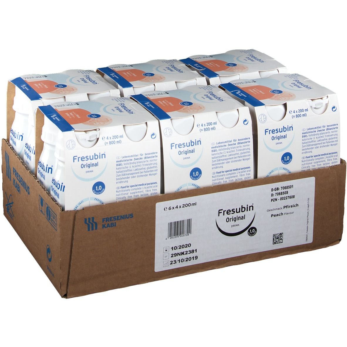 Fresubin® Original Drink Pfirsich 6X4X200 ml Lösung