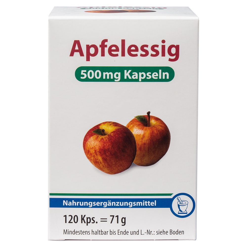 Apfelessig-Kapseln 500mg 120 St Kapseln