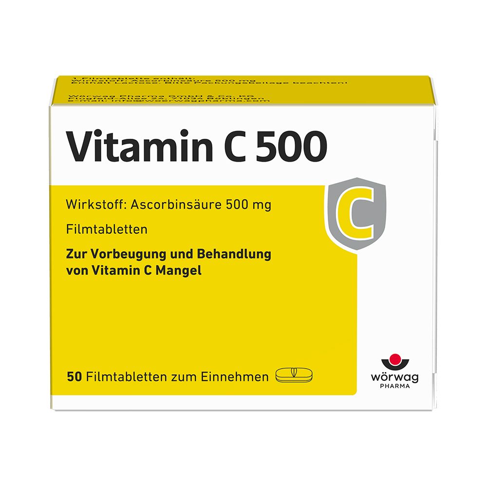Vitamin C 500 Filmtabletten 50 St Filmtabletten