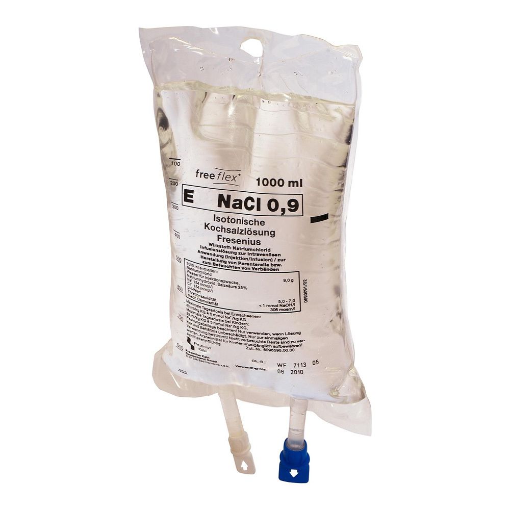 Isotonische Kochsalzlösung 0,9 % 10X1000 ml Infusionslösung