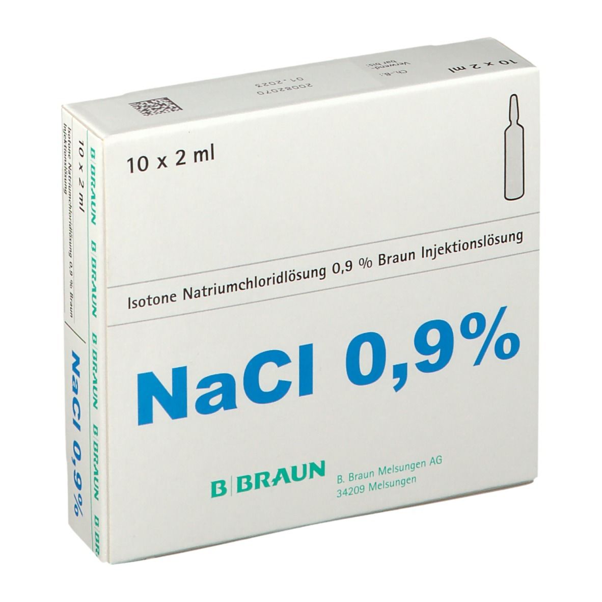 Isotone Kochsalz-Lösung 0,9% Braun 10X2 ml Injektionslösung