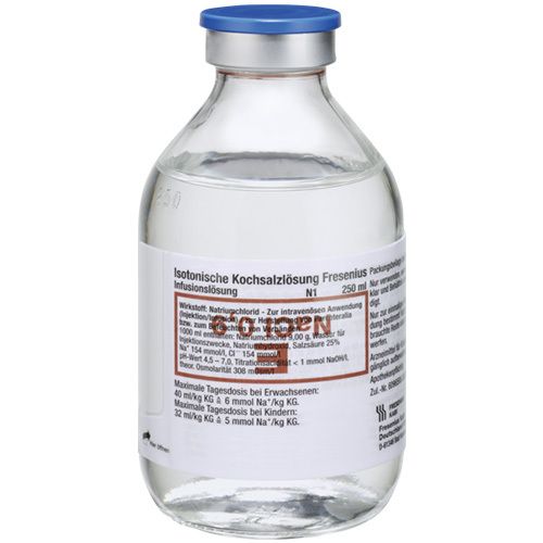Isotonische Kochsalzlösung Fresenius NaCl 0,9 % 10X250 ml Infusionslösung