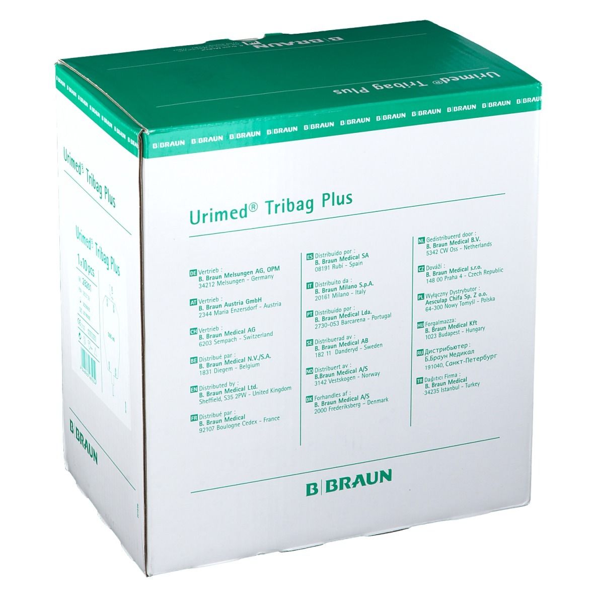 Urimed® Tribag Plus 500 ml, steril, 2 cm Schlauch 10 St Beutel