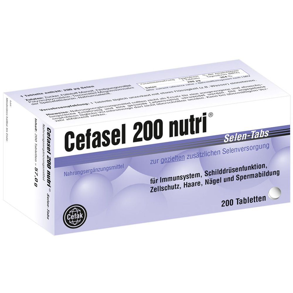 Cefasel 200 nutri® Selen-Tabs 200 St Tabletten