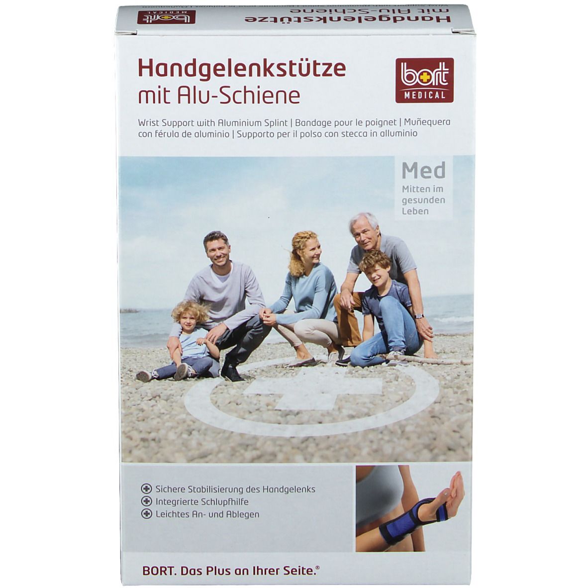 Handgelenkstütze mit Alu-Schiene rechts Gr. XS blau 1 St Bandage(s)