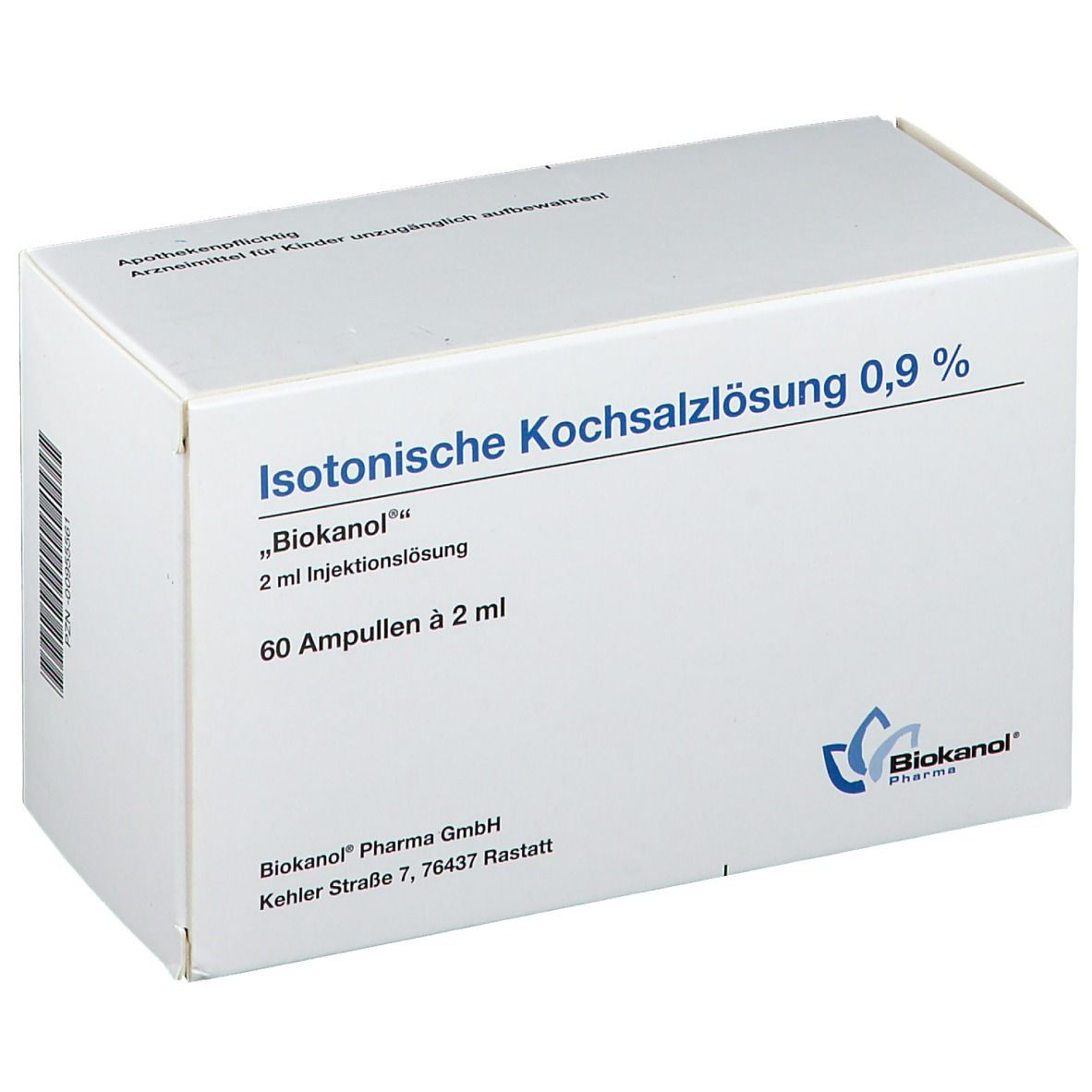 Isotonische Kochsalzlösung 0,9 % Biokanol 60X2 ml Ampullen