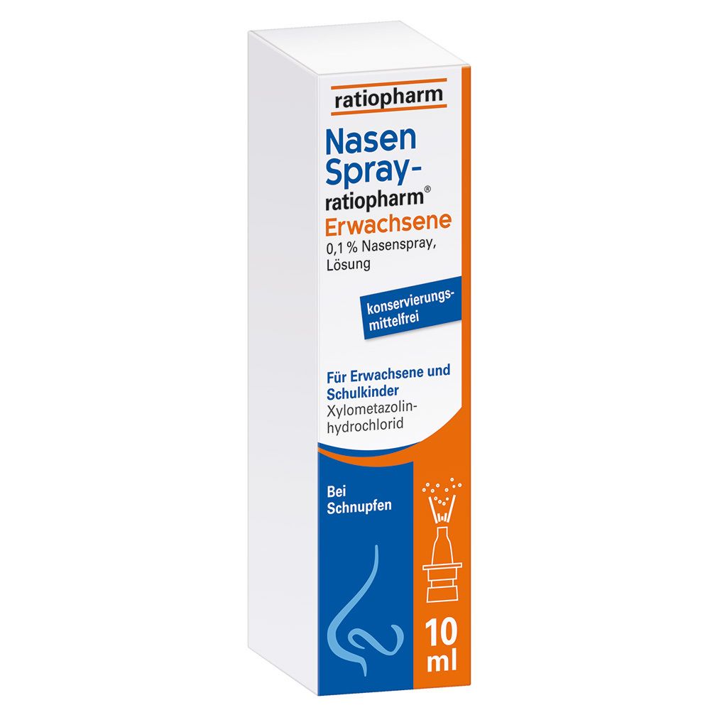 Nasenspray-ratiopharm® Erwachsene 10 ml Nasenspray