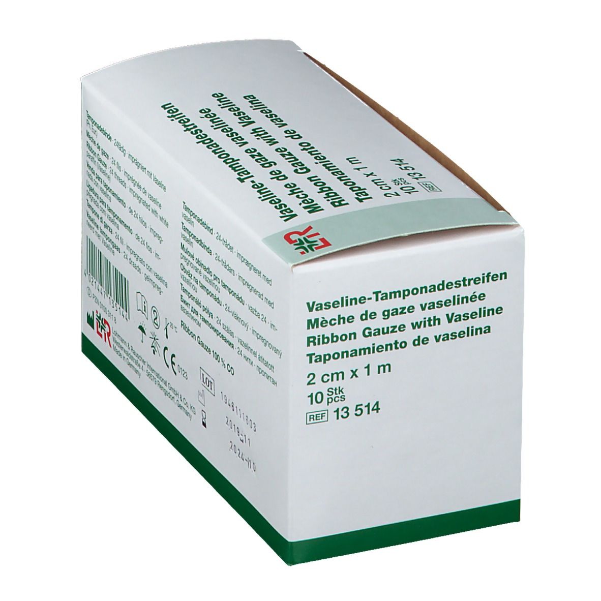 Vaseline Tamponadestreifen 2 cm x 1 m
