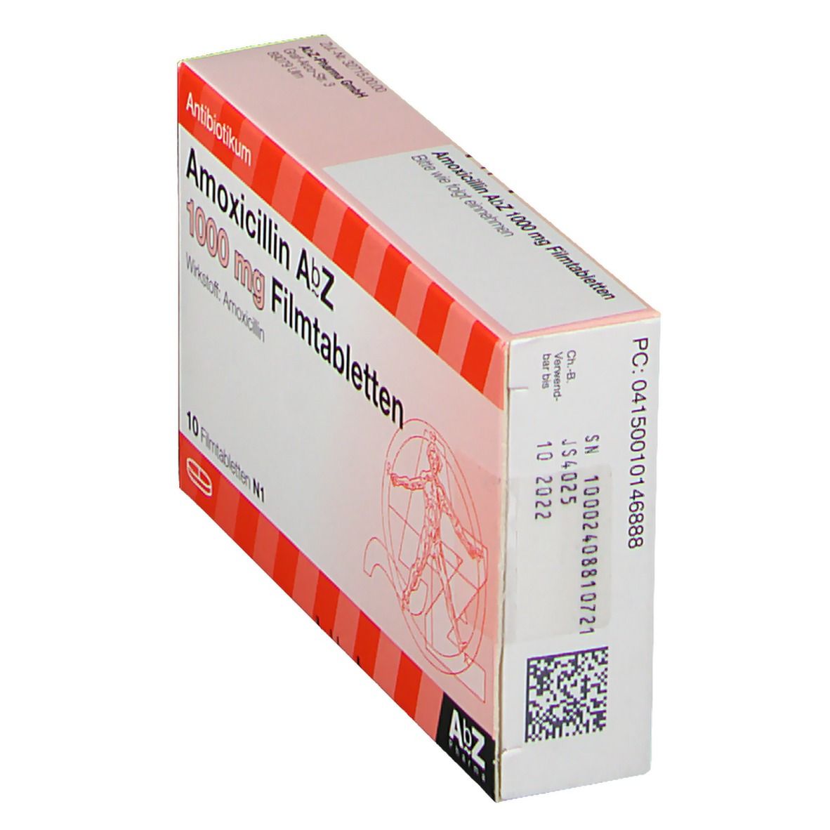 Amoxicillin AbZ 1000 mg Filmtabletten 10 St