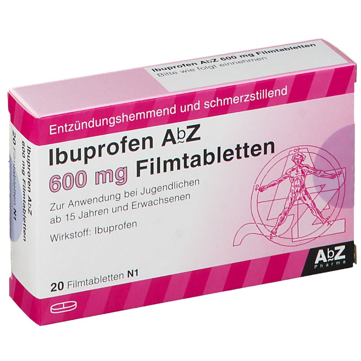 Ibuprofen AbZ 600 mg.