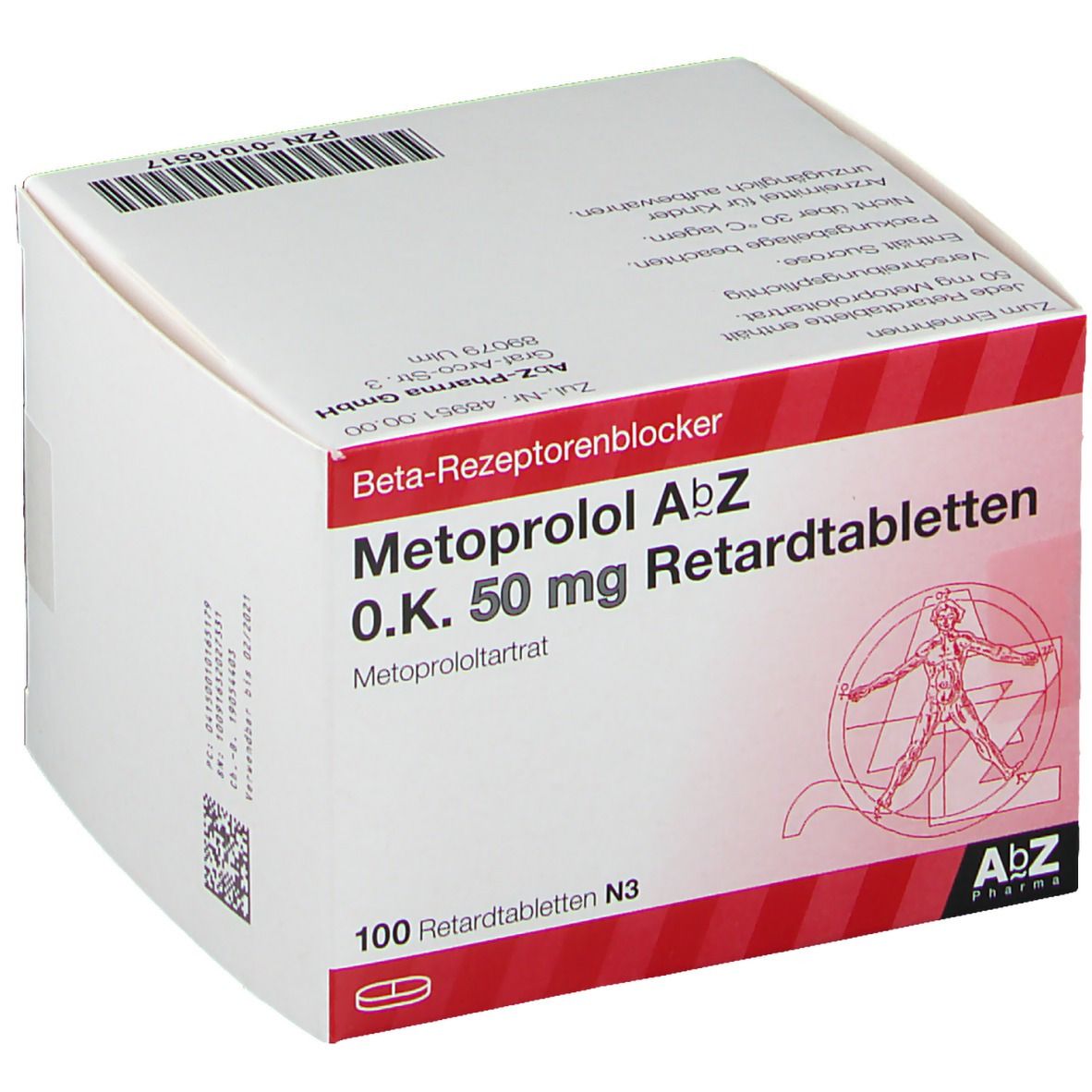 Metoprolol AbZ 0.K. 50Mg