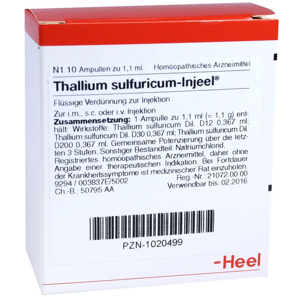 Thallium sulfuricum-Injeel® Ampullen